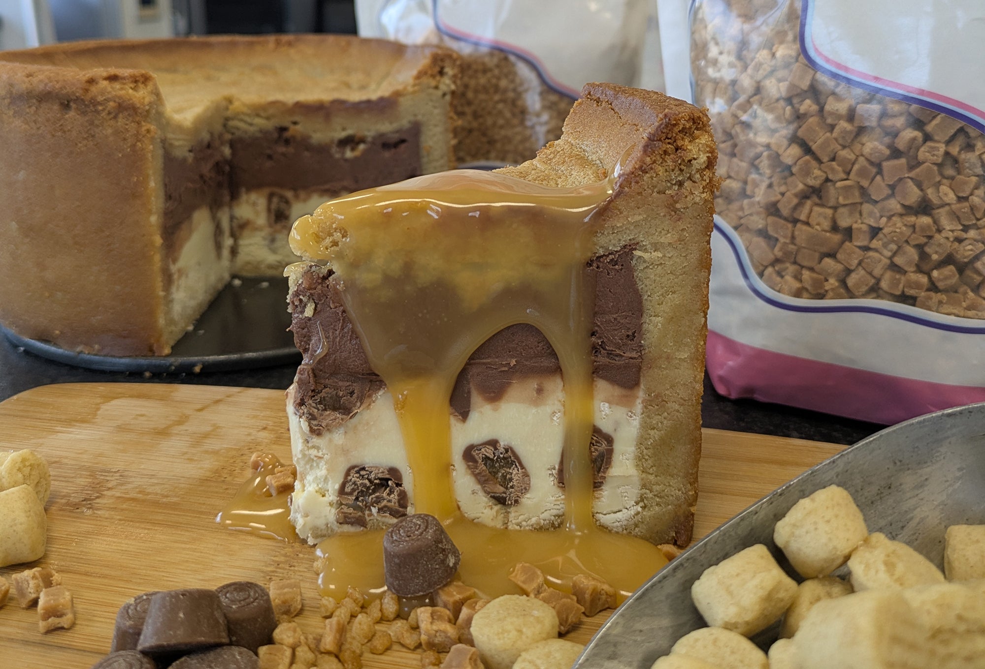 Salted Caramel Cookie Pie