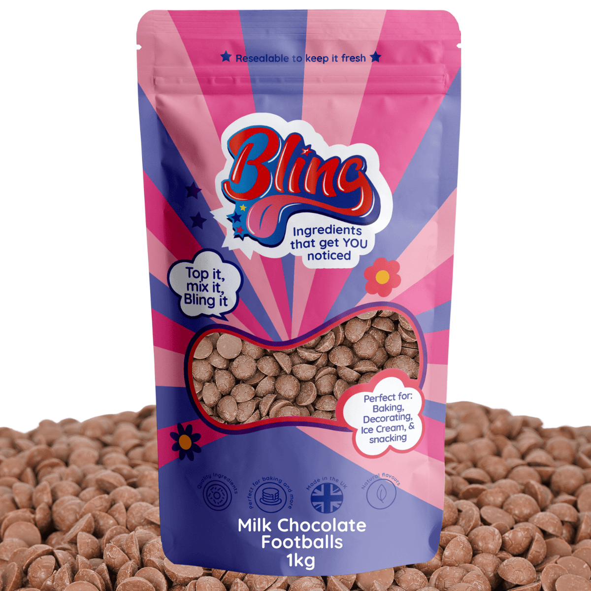 Milk Chocolate Footballs