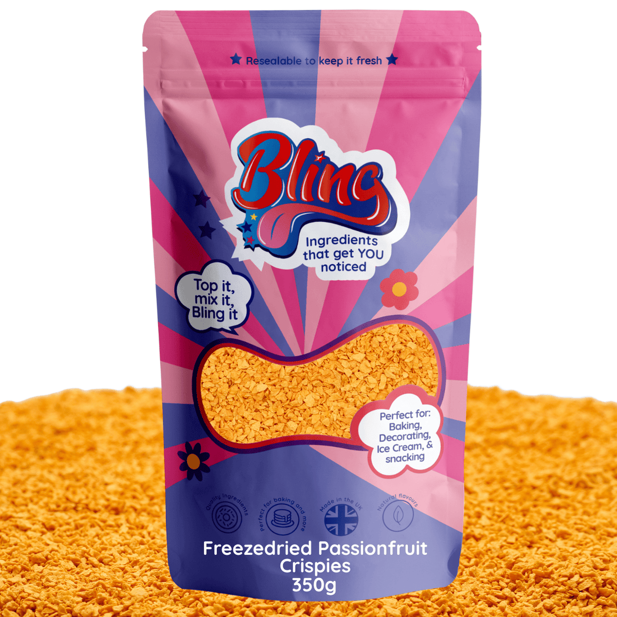 Freeze Dried Passionfruit Crispies