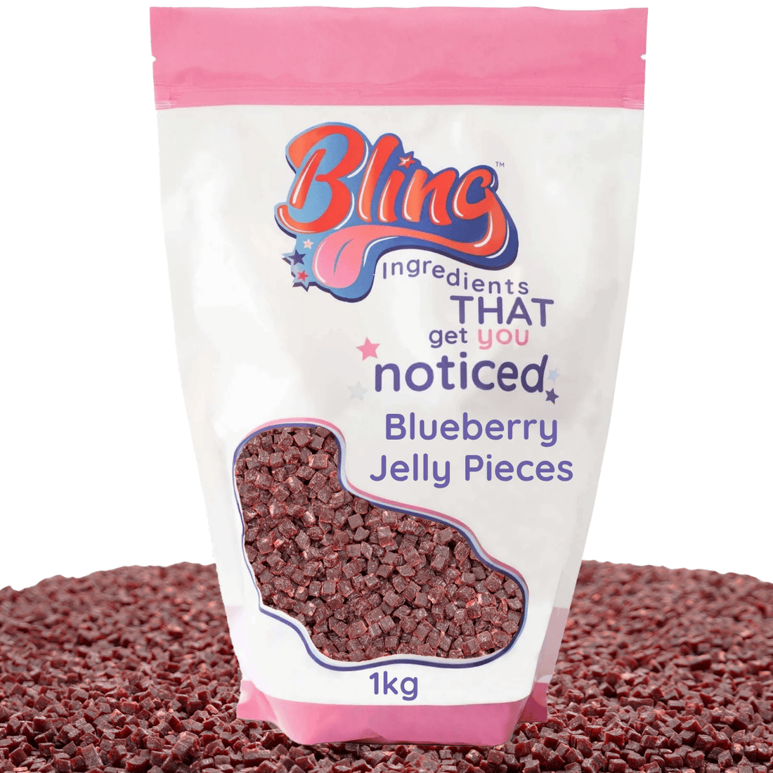 Blueberry Fruit Jelly Pieces