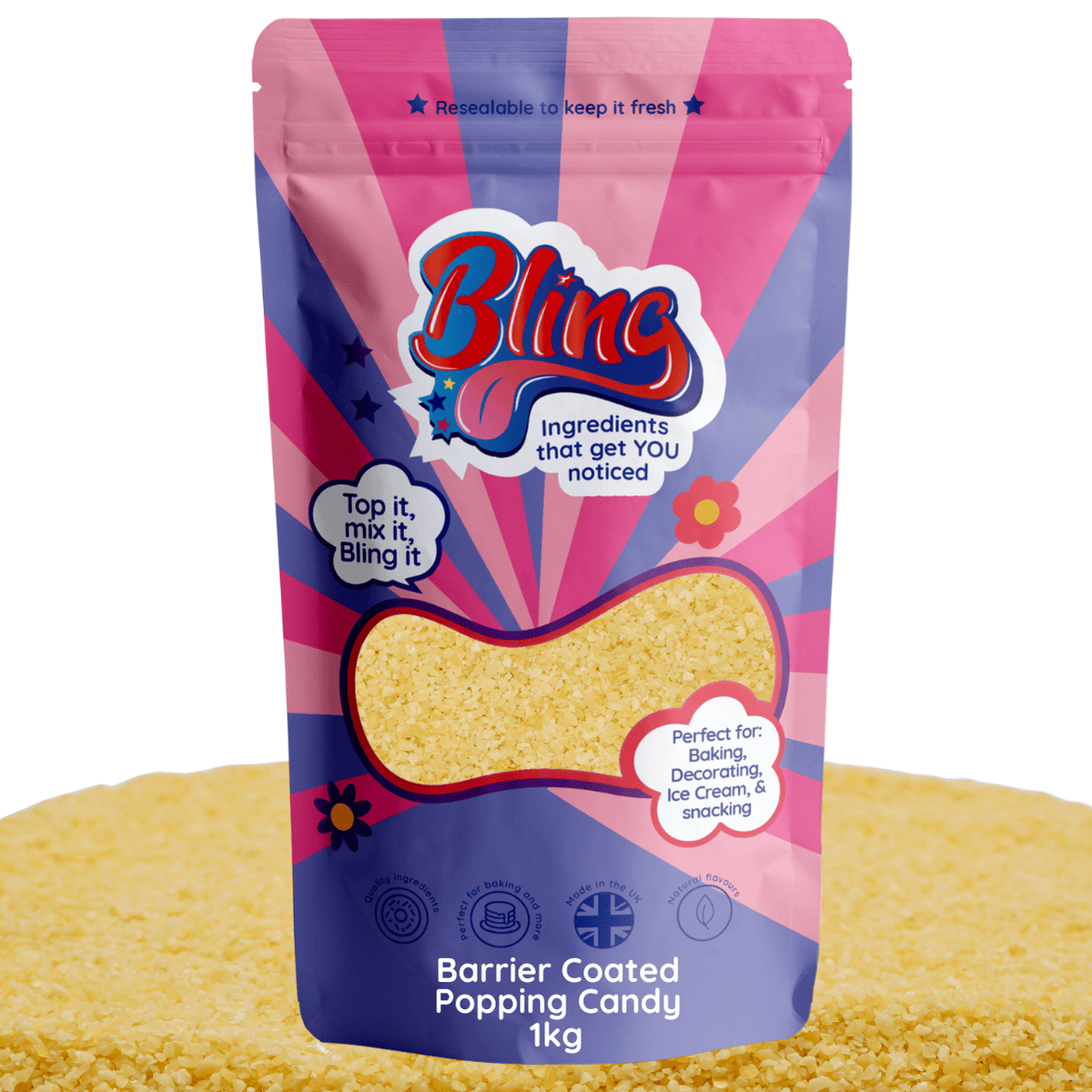 Barrier Coated Popping Candy
