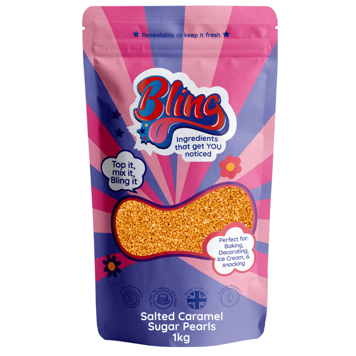 Salted Caramel Sugar Pearls