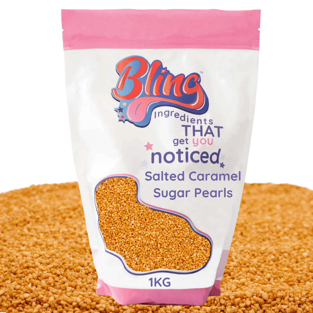 Perlas de azúcar de caramelo salado