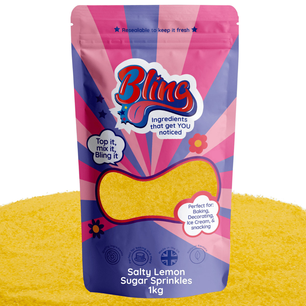 Salty Lemon Sugar Sprinkles