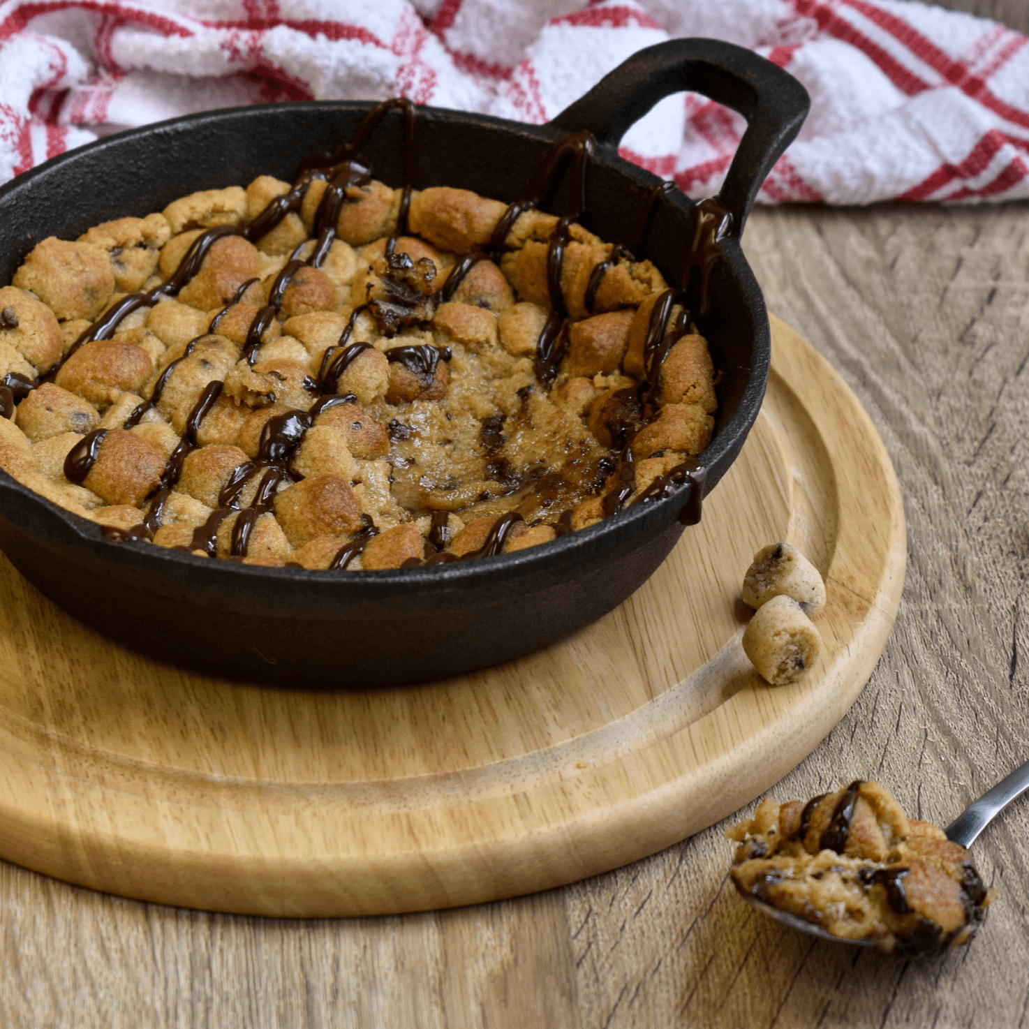 vegan diet friendly cookie dough in a skillet