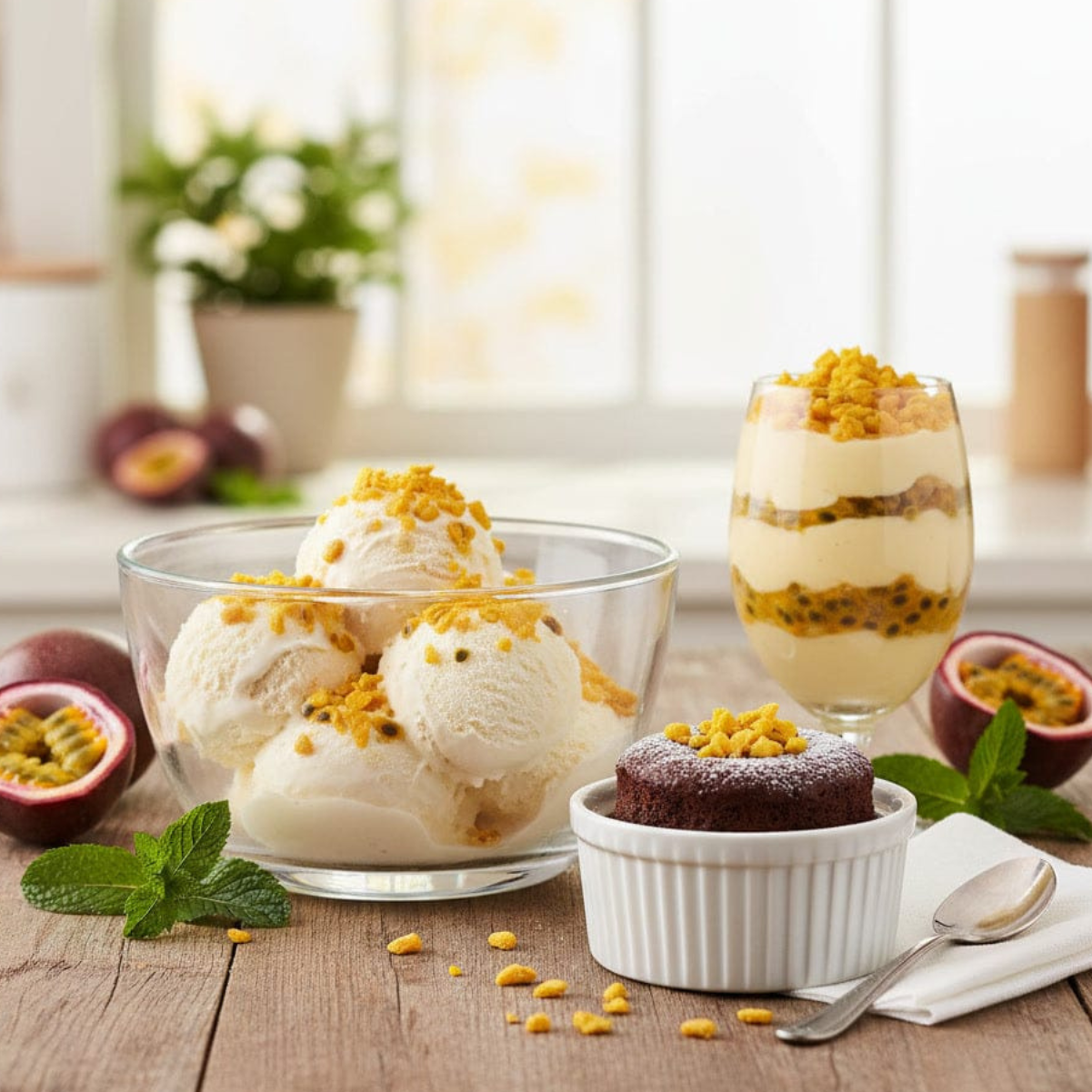 Freeze Dried Passionfruit Crispies