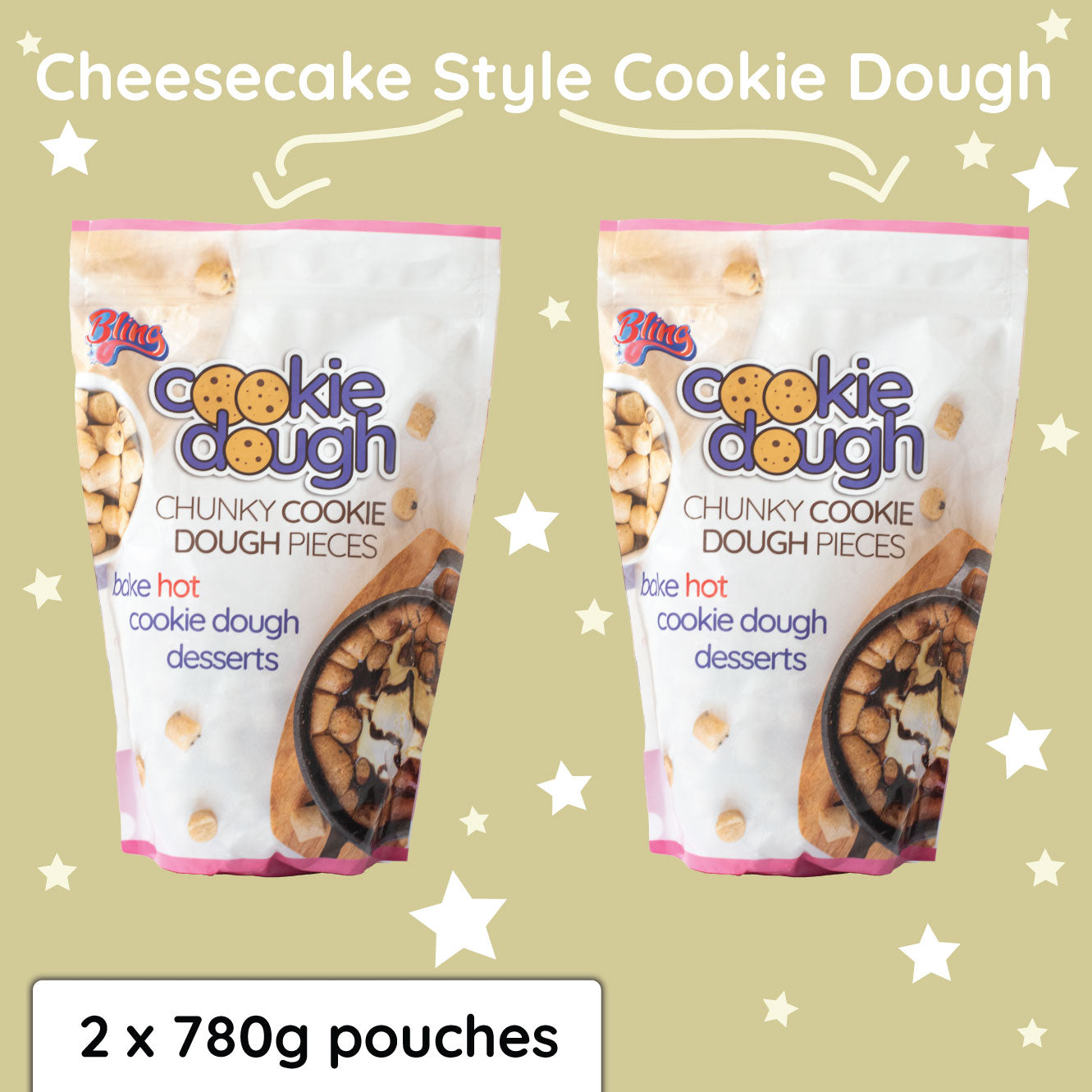 Double Pouch Pack - Cheesecake Style Cookie Dough