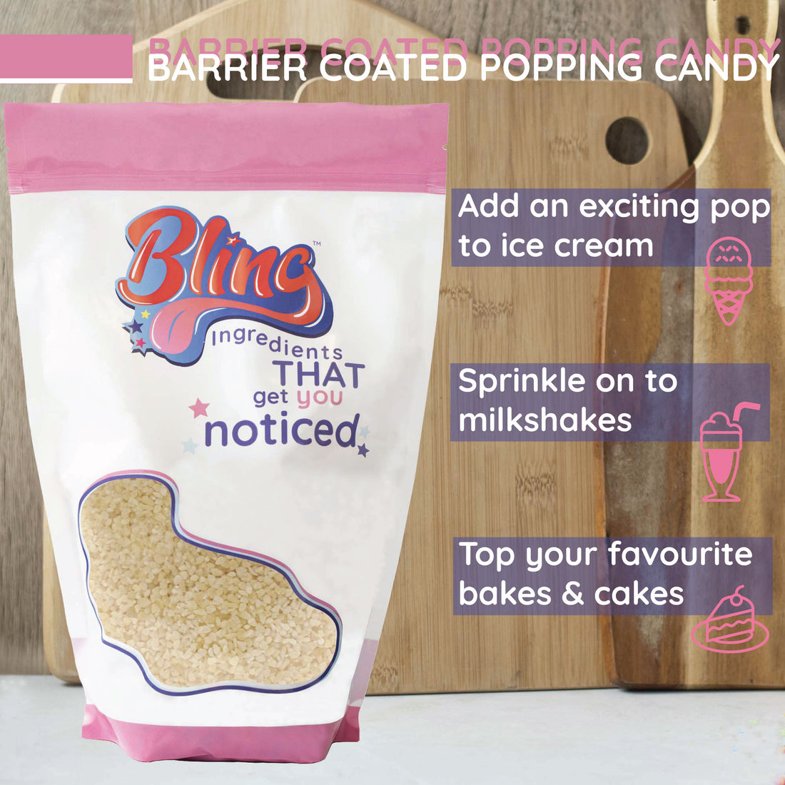 Barrier Coated Popping Candy