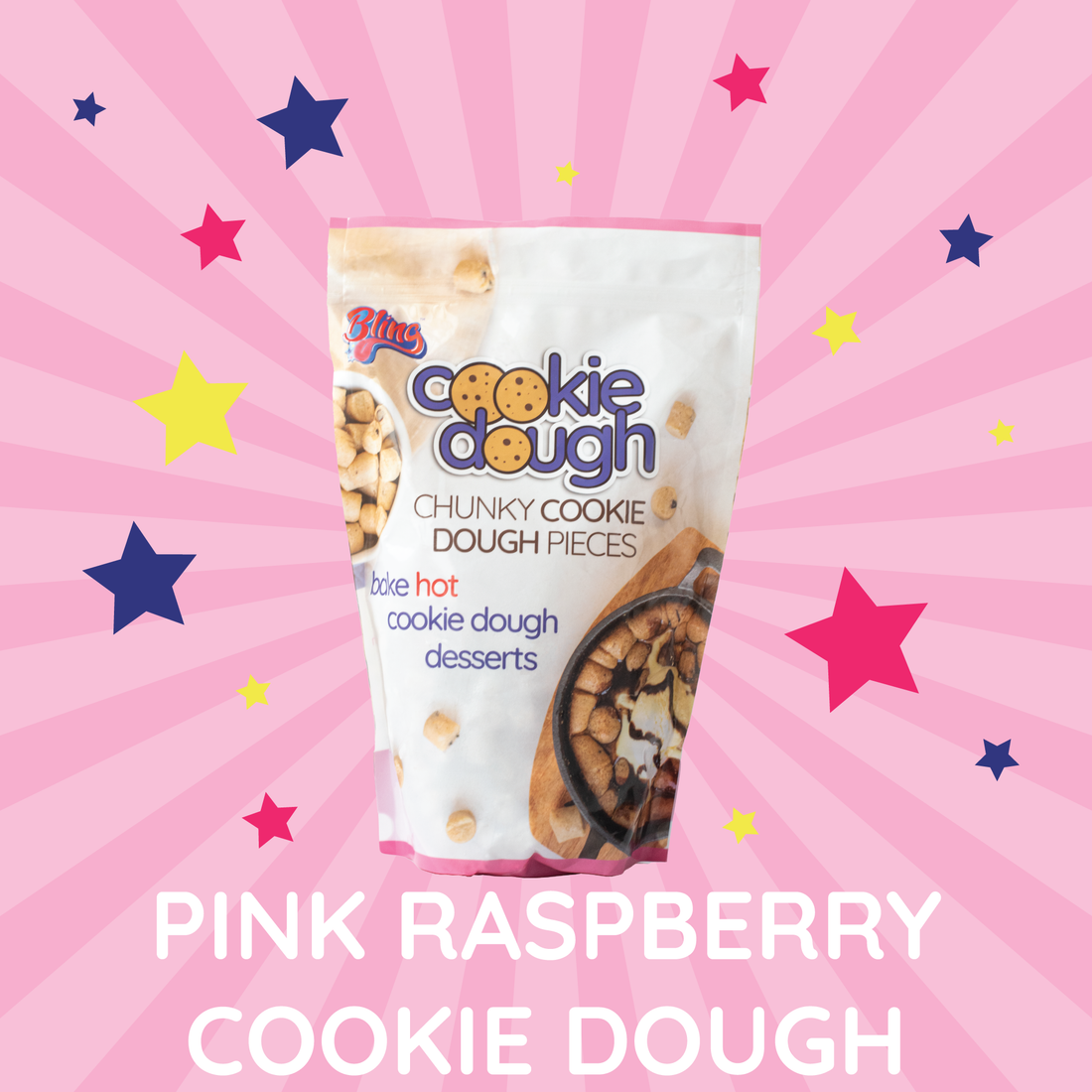 Pink Raspberry Cookie Dough Pouch