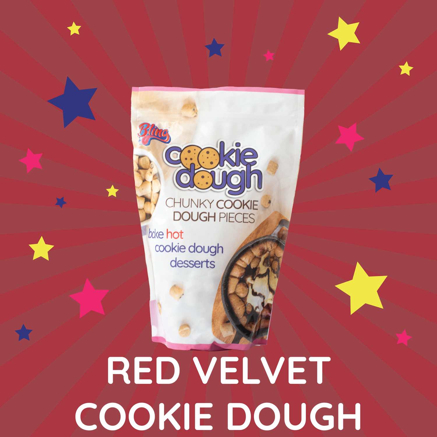 Red Velvet Cookie Dough Pouch