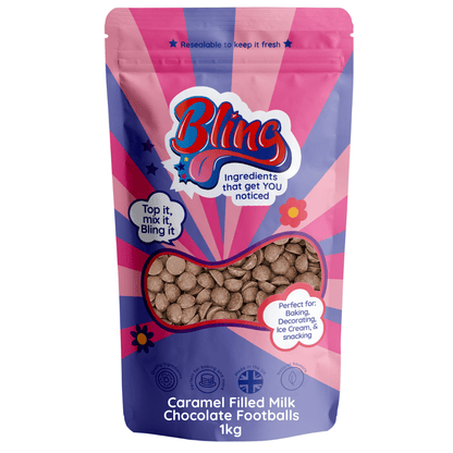 Caramel Centred Milk Chocolate Footballs