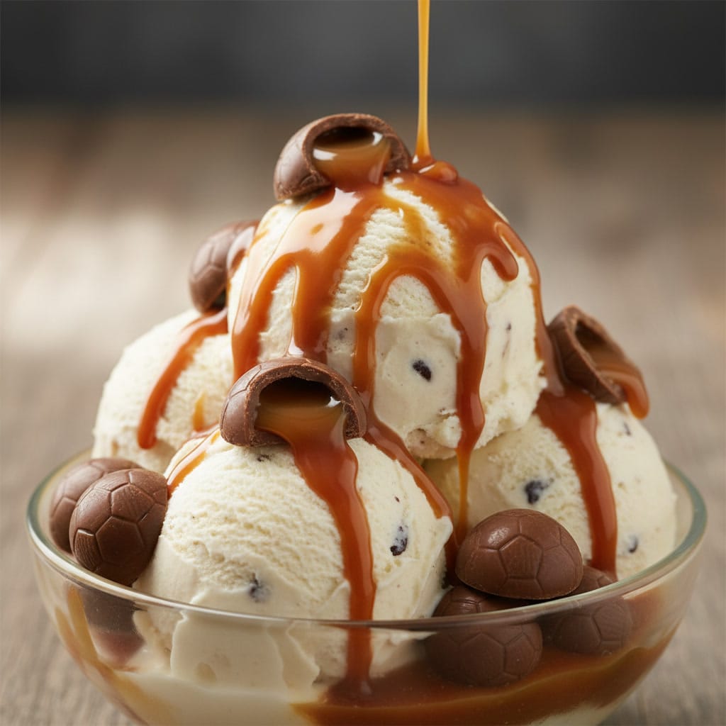 Caramel Centred Milk Chocolate Footballs