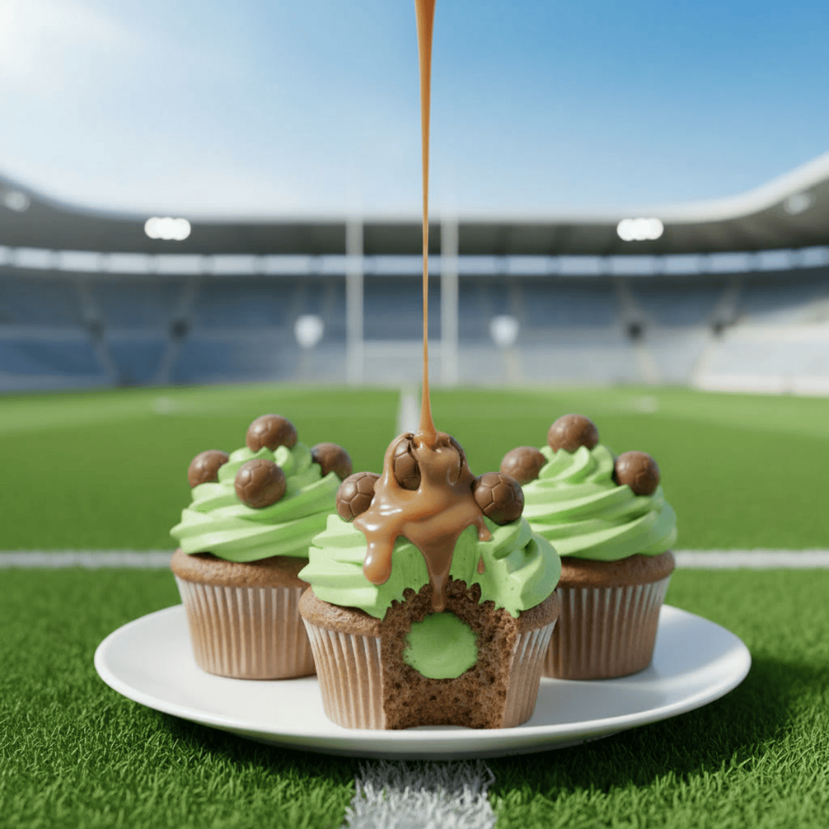 Caramel Centred Milk Chocolate Footballs