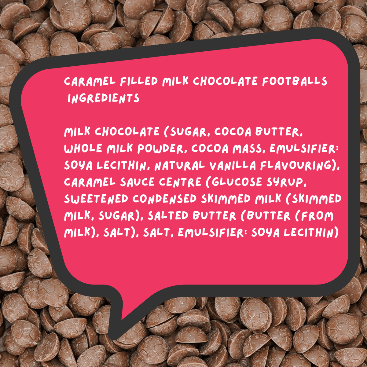 Caramel Centred Milk Chocolate Footballs