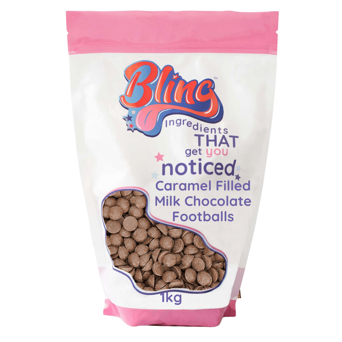 Caramel Centred Milk Chocolate Footballs
