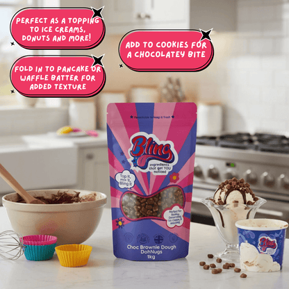 Choc Brownie DohNugs® Brownie Dough Pieces 6mm - Cocoa Brownies