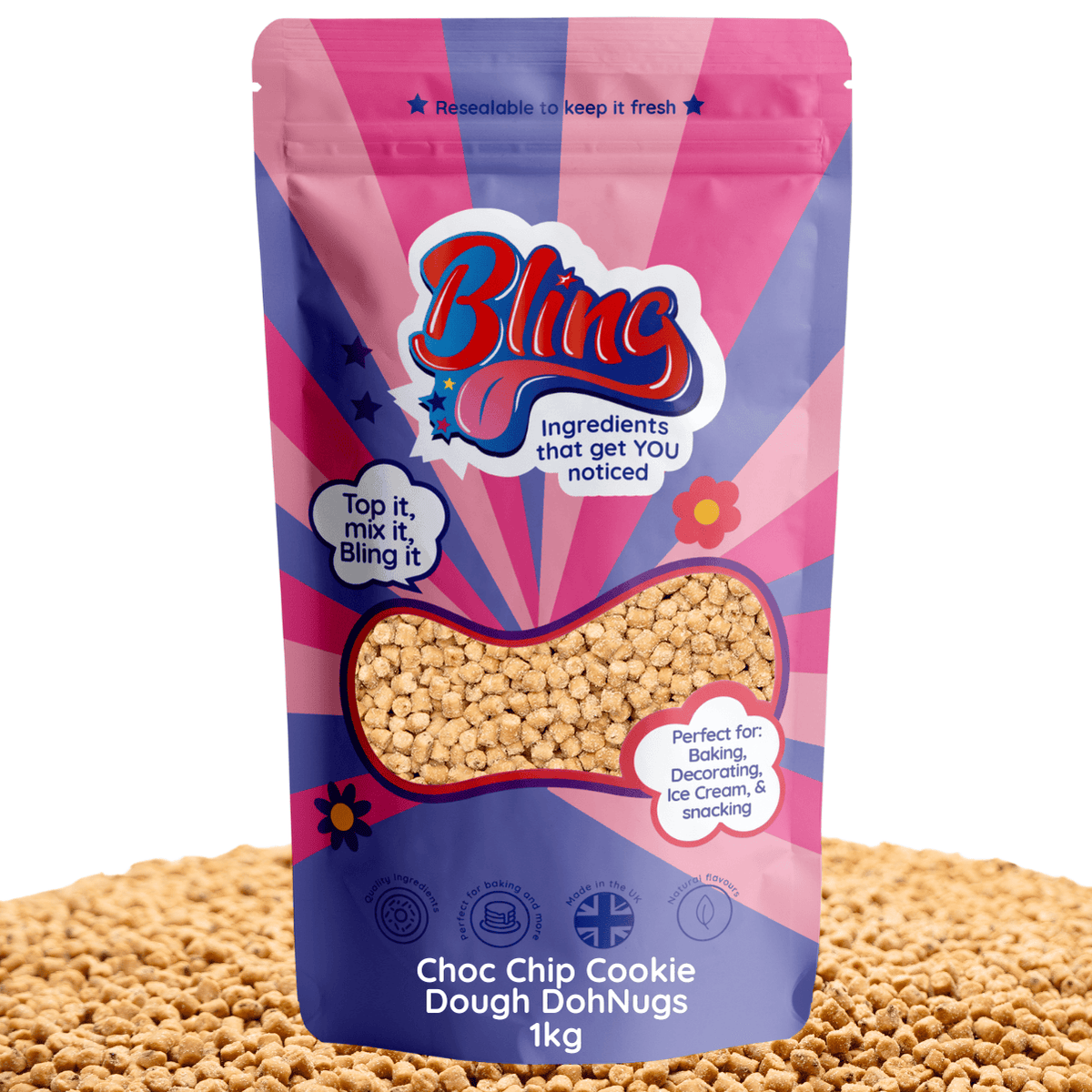 Choc Chip DohNugs® Cookie Dough Pieces 6mm