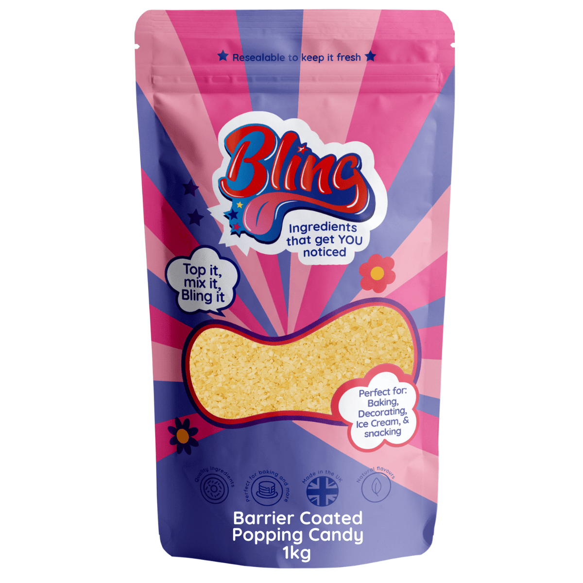 Barrier Coated Popping Candy
