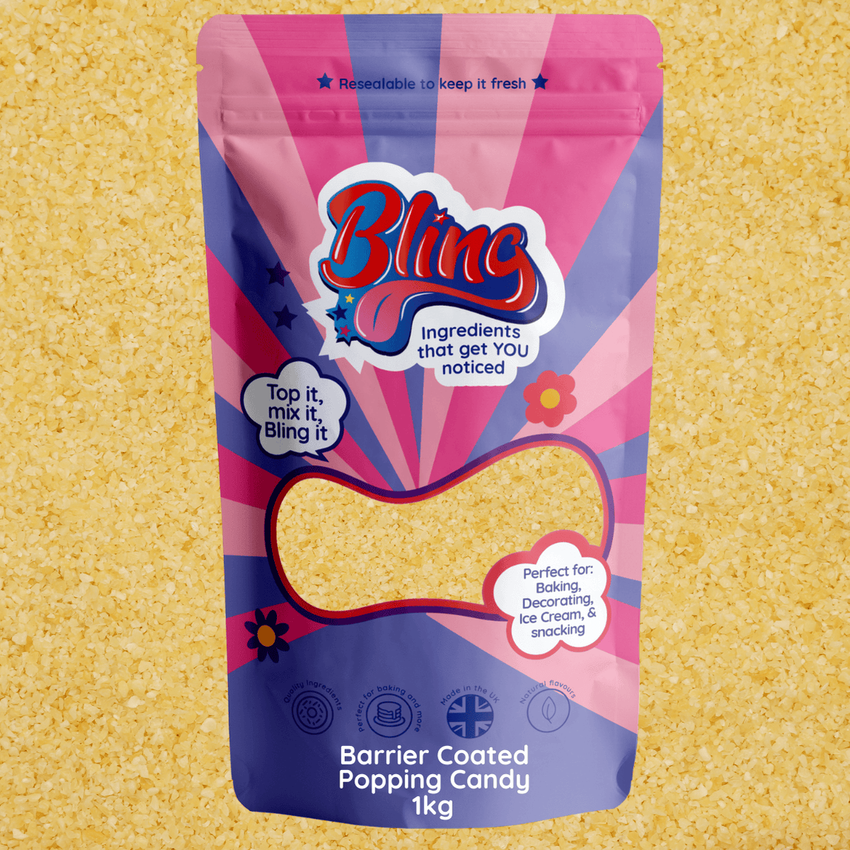 Barrier Coated Popping Candy