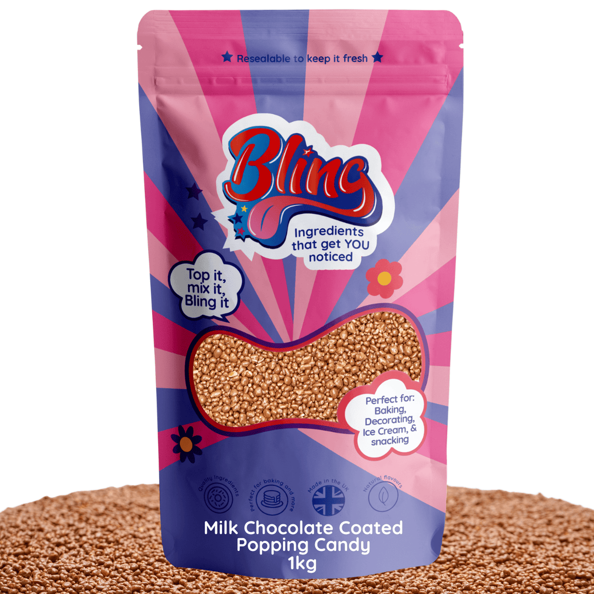 Milk Chocolate Coated Popping Candy
