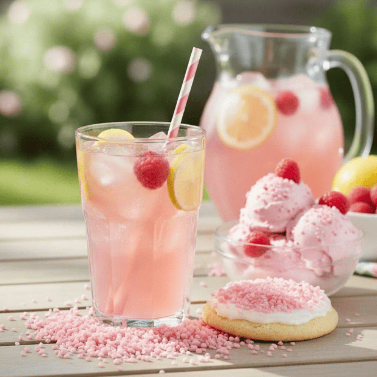 Perlas de Azúcar Limonada Rosada