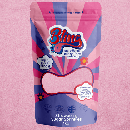 Pink Strawberry Sugar Sprinkles