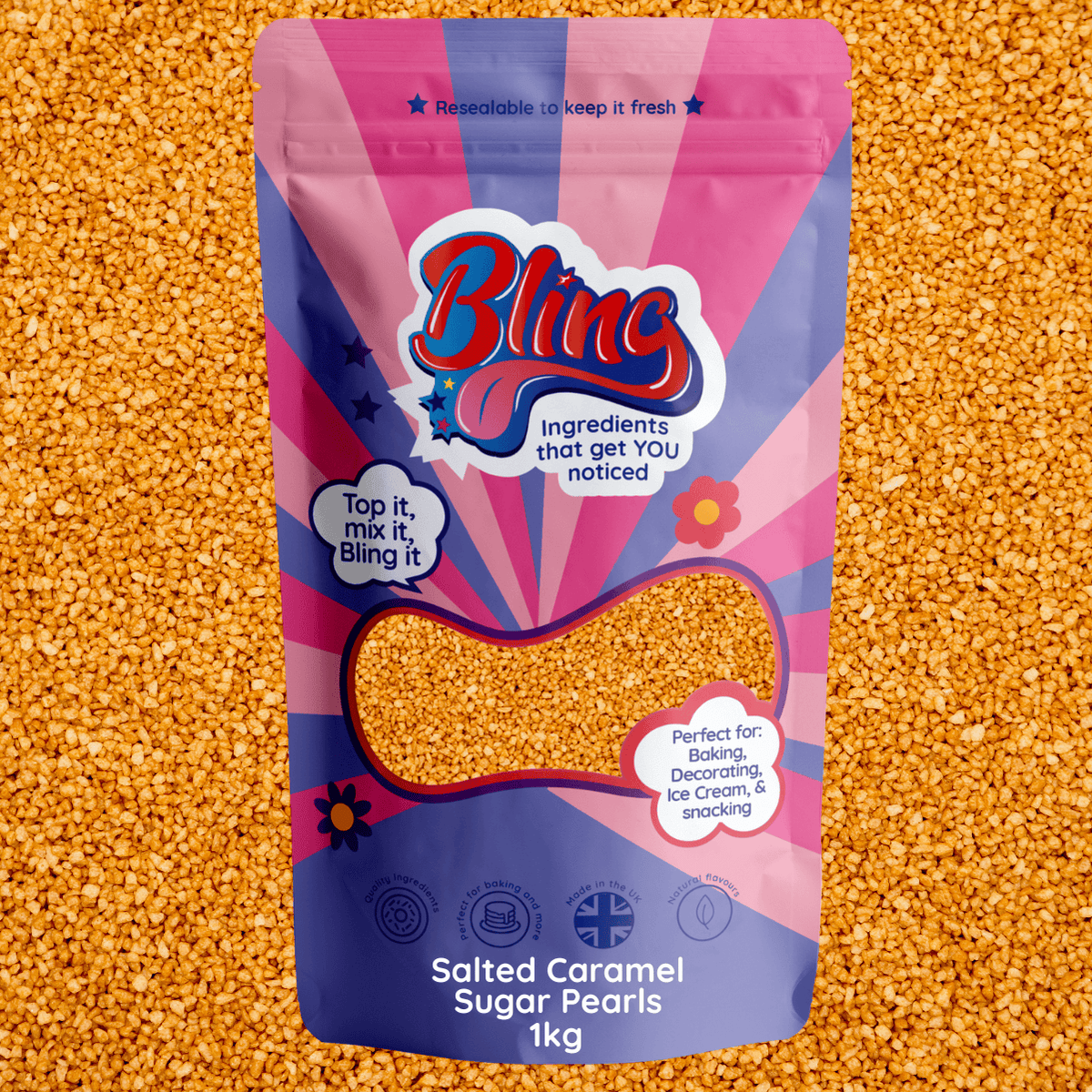 Salted Caramel Sugar Pearls