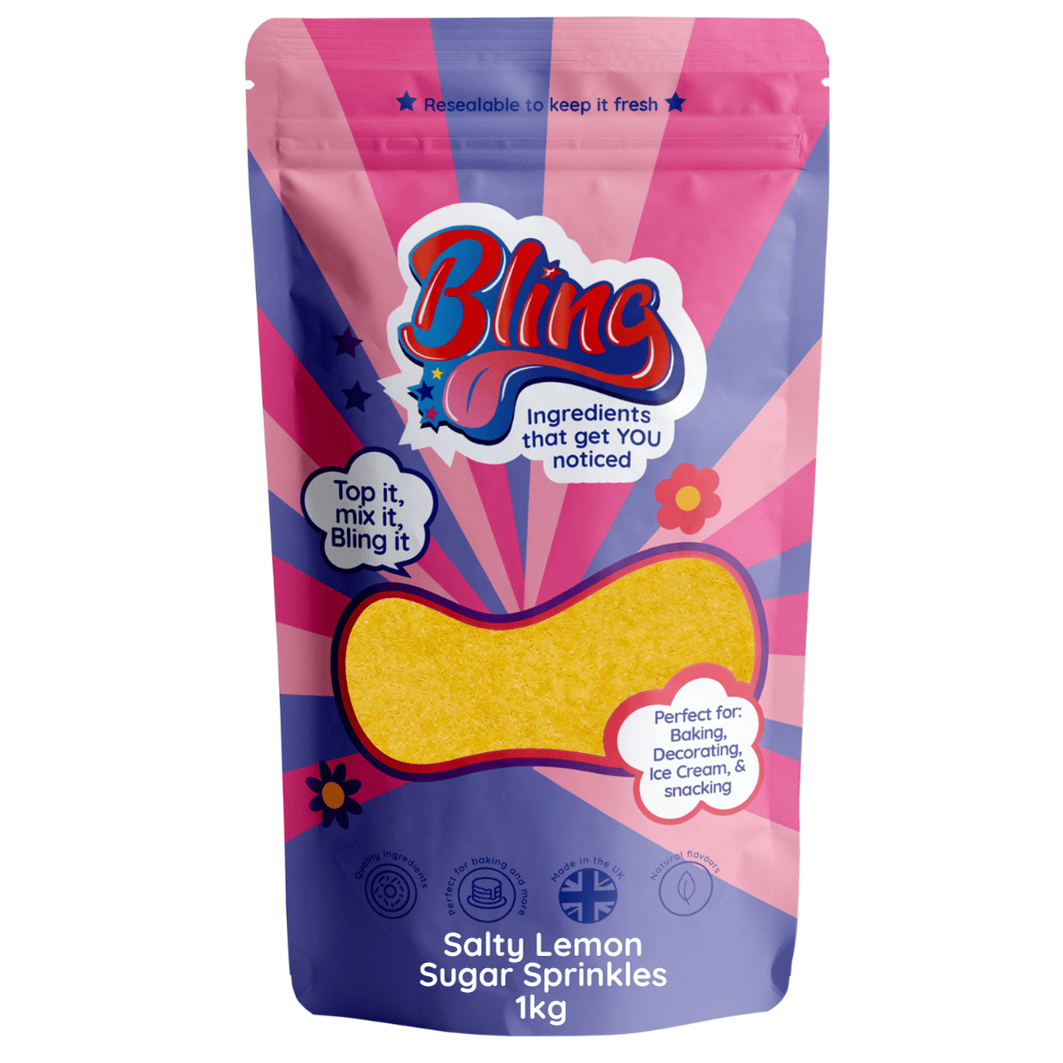 Salty Lemon Sugar Sprinkles