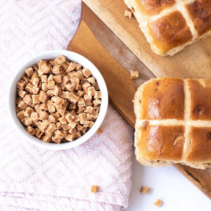 Bake Stable Caramel Fudge Pieces 6mm - Bling Ingredients