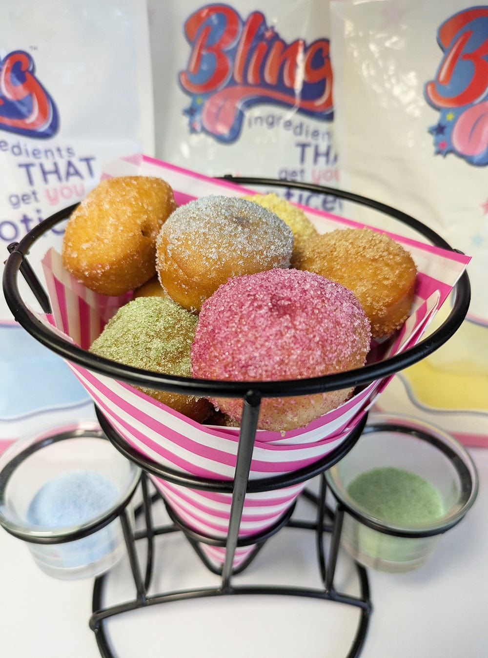 Pink Strawberry Sugar Sprinkles - Bling Ingredients