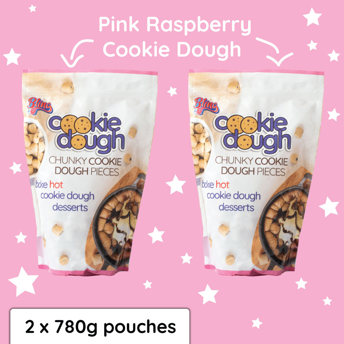 Double Pouch Pack - Pink Raspberry Cookie Dough
